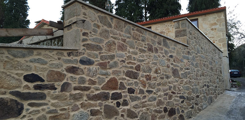 Stone wall rehabilitation