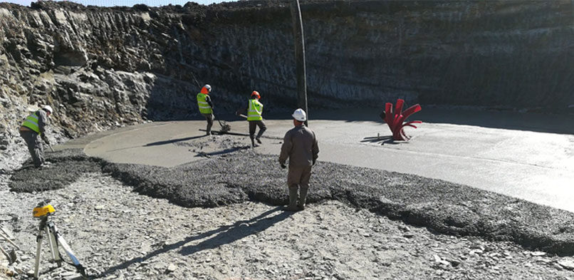 Traballos realizados no Parque Eolico El Pradillo, Zaragoza e Parque Eolico Neda Abadin, Lugo